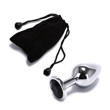 Load image into Gallery viewer, Black Jewel Beginner's Butt Plug
